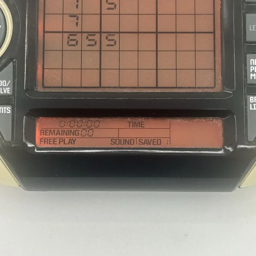 Sudoku Ultimate Electronic Handheld Game W/ Orange Backlight Fast Shipping